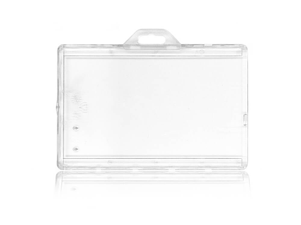 Porte badge transparent avec cordon sécurité