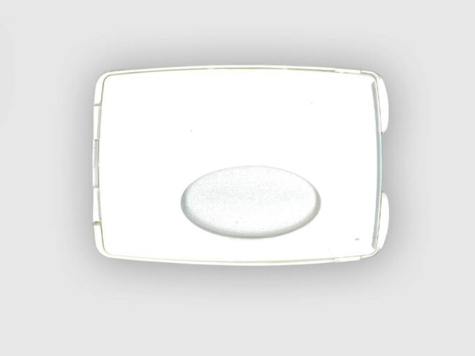 Card holder with integrated mirror front side